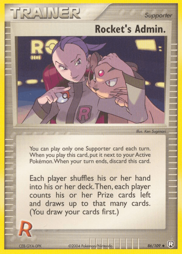 Carta Rocket's Admin. 86/109 do set Team Rocket Returns — Pokémon TCG | Bynx
