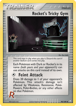 Rocket's Tricky Gym 90/109 — EX O Retorno da Equipe Rocket