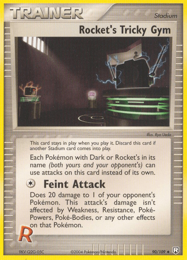 Carta Rocket's Tricky Gym 90/109 do set Team Rocket Returns — Pokémon TCG | Bynx
