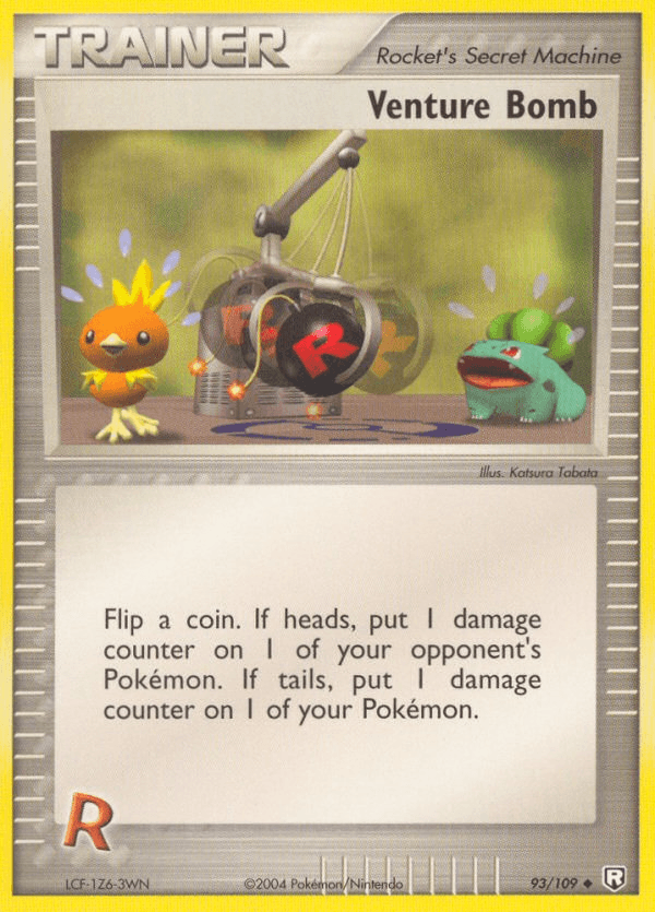 Carta Venture Bomb 93/109 do set Team Rocket Returns — Pokémon TCG | Bynx