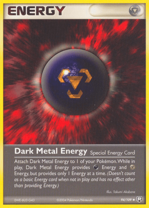 Carta Dark Metal Energy 94/109 do set Team Rocket Returns — Pokémon TCG | Bynx