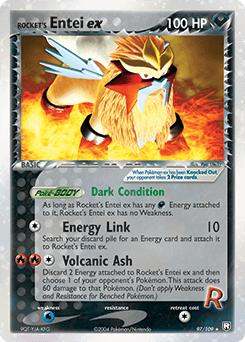 Rocket's Entei ex 97 — Team Rocket Returns