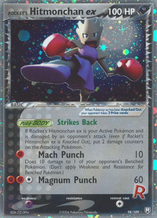 Carta Rocket's Hitmonchan ex 98/109 do set Team Rocket Returns — Pokémon TCG | Bynx