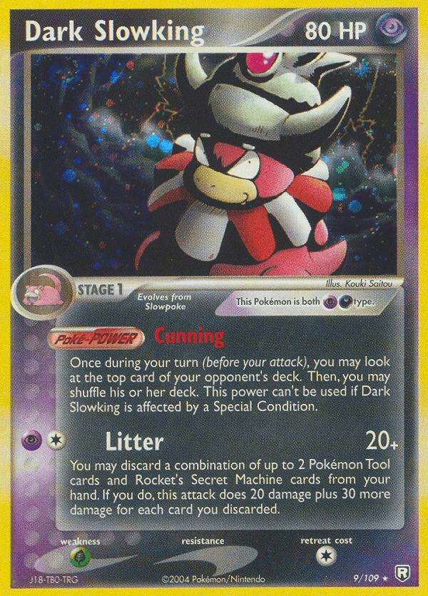 Carta Dark Slowking 9/109 do set Team Rocket Returns — Pokémon TCG | Bynx