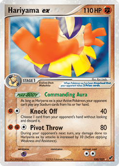 Carta Hariyama ex 100 do set Deoxys — Pokémon TCG | Bynx