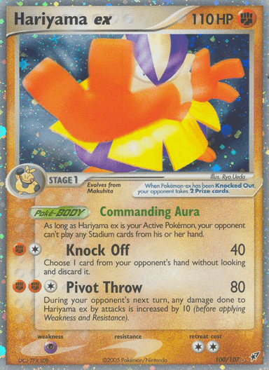 Carta Hariyama ex 100/107 do set Deoxys — Pokémon TCG | Bynx