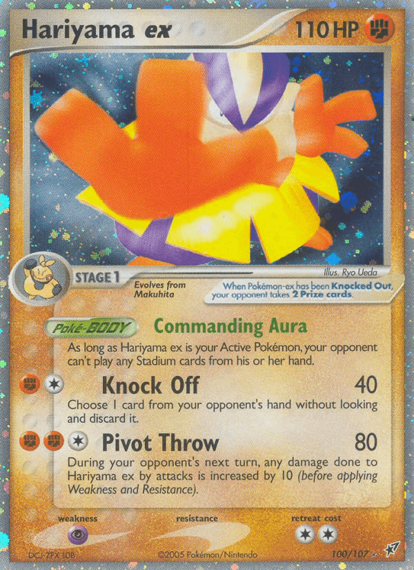 Carta Hariyama ex 100/107 do set Deoxys — Pokémon TCG | Bynx
