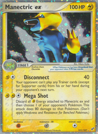 Carta Manectric ex 101/107 do set Deoxys — Pokémon TCG | Bynx
