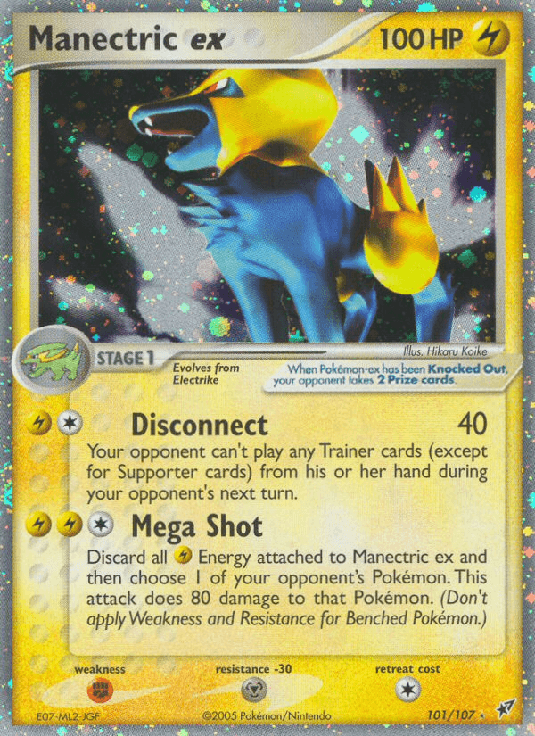 Carta Manectric ex 101/107 do set Deoxys — Pokémon TCG | Bynx
