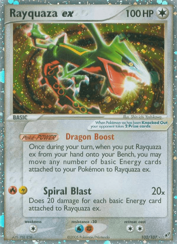 Carta Rayquaza ex 102/107 do set Deoxys — Pokémon TCG | Bynx