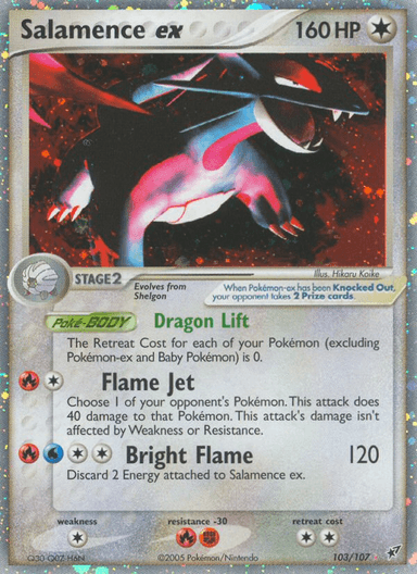 Carta Salamence ex 103/107 do set Deoxys — Pokémon TCG | Bynx