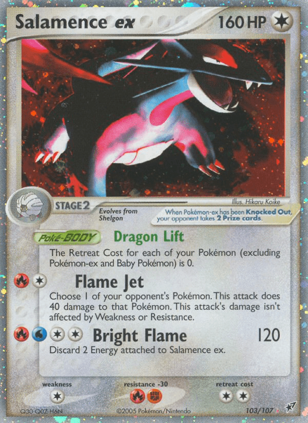Carta Salamence ex 103/107 do set Deoxys — Pokémon TCG | Bynx