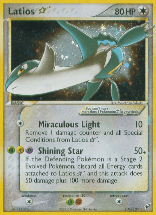 Carta Latios ★ 106/107 do set Deoxys — Pokémon TCG | Bynx