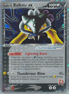 Rocket's Raikou ex 108 — Deoxys