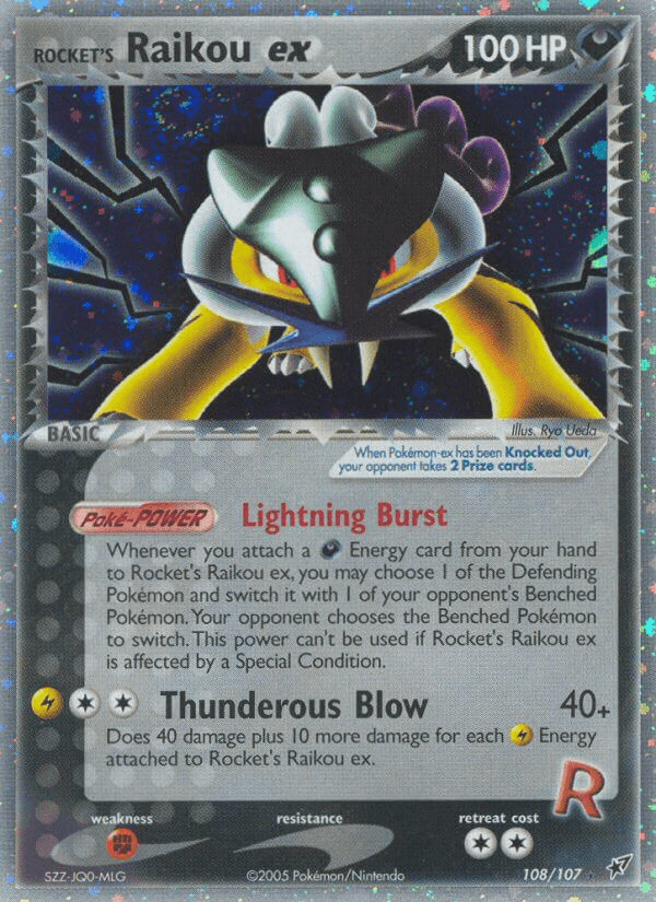 Carta Rocket's Raikou ex 108/107 do set Deoxys — Pokémon TCG | Bynx
