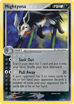 Mightyena 12/107 — EX Deoxys