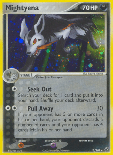 Carta Mightyena 12/107 do set Deoxys — Pokémon TCG | Bynx