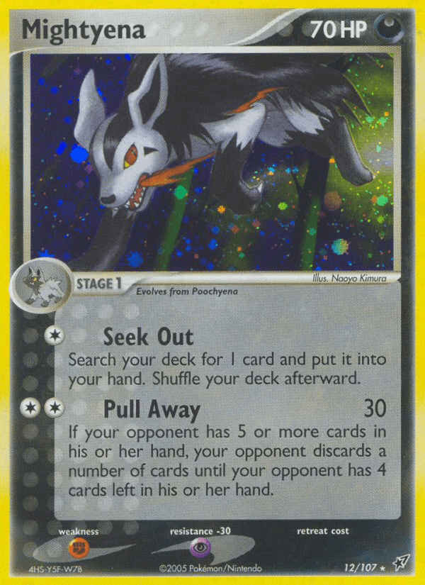 Carta Mightyena 12/107 do set Deoxys — Pokémon TCG | Bynx