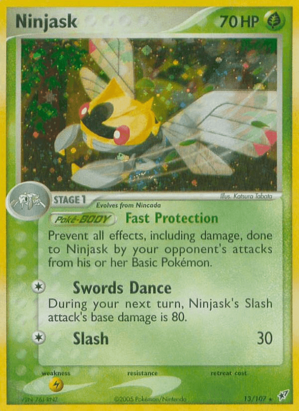 Carta Ninjask 13/107 do set Deoxys — Pokémon TCG | Bynx