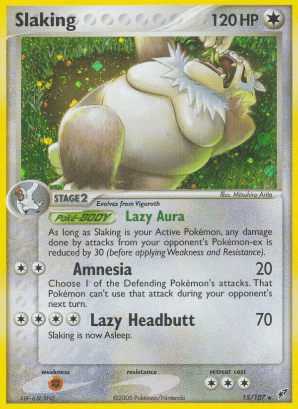 Carta Slaking 15/107 do set Deoxys — Pokémon TCG | Bynx