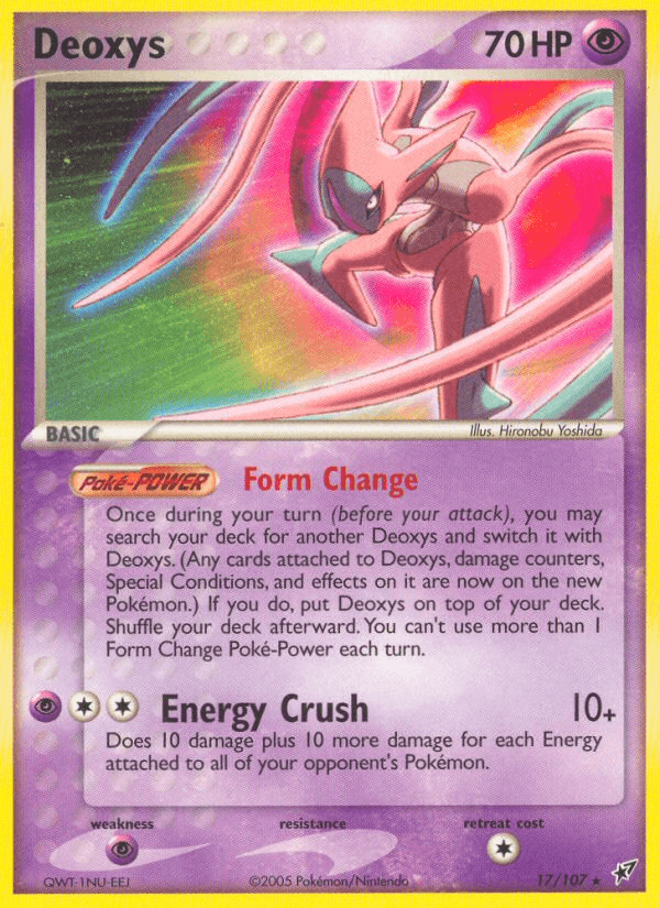 Carta Deoxys 17/107 do set Deoxys — Pokémon TCG | Bynx