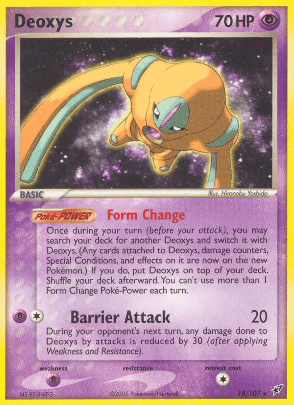 Carta Deoxys 18/107 do set Deoxys — Pokémon TCG | Bynx