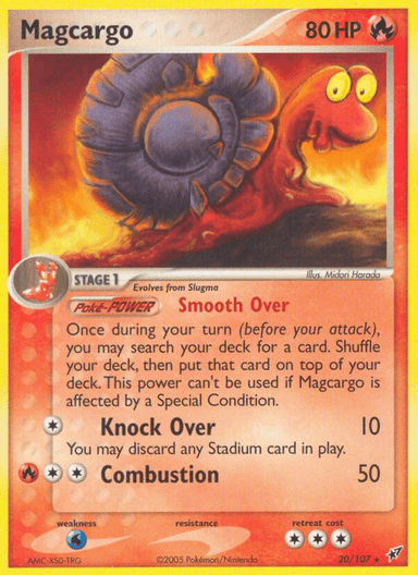Carta Magcargo 20/107 do set Deoxys — Pokémon TCG | Bynx