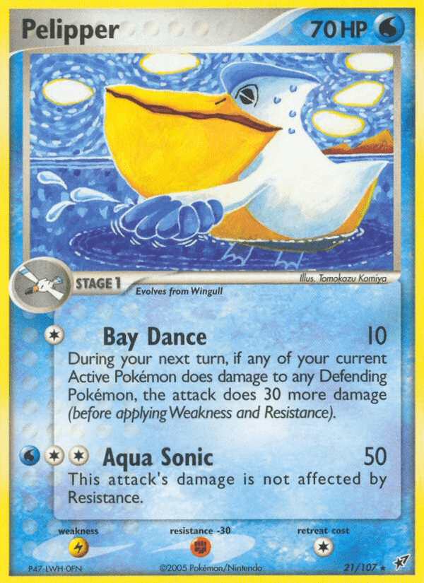 Carta Pelipper 21/107 do set Deoxys — Pokémon TCG | Bynx