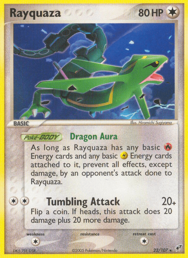 Carta Rayquaza 22/107 do set Deoxys — Pokémon TCG | Bynx
