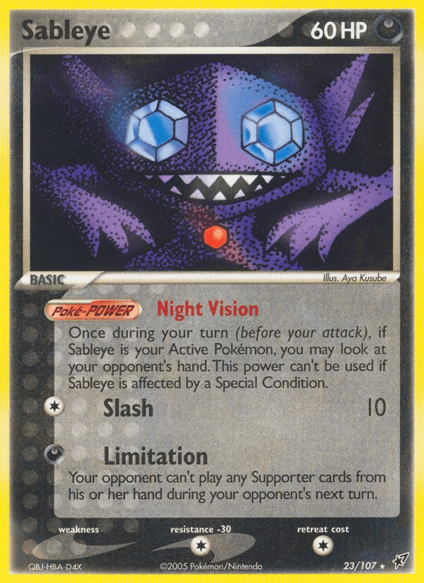 Carta Sableye 23/107 do set Deoxys — Pokémon TCG | Bynx