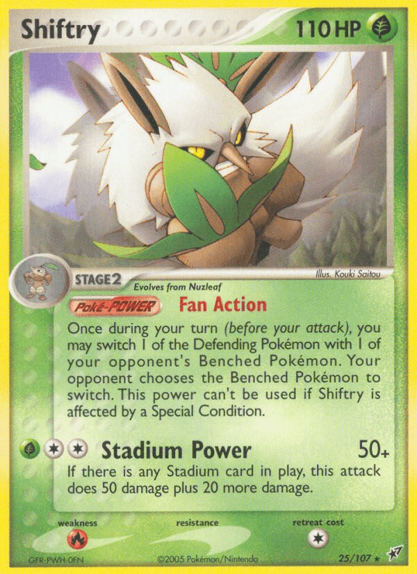 Carta Shiftry 25/107 do set Deoxys — Pokémon TCG | Bynx