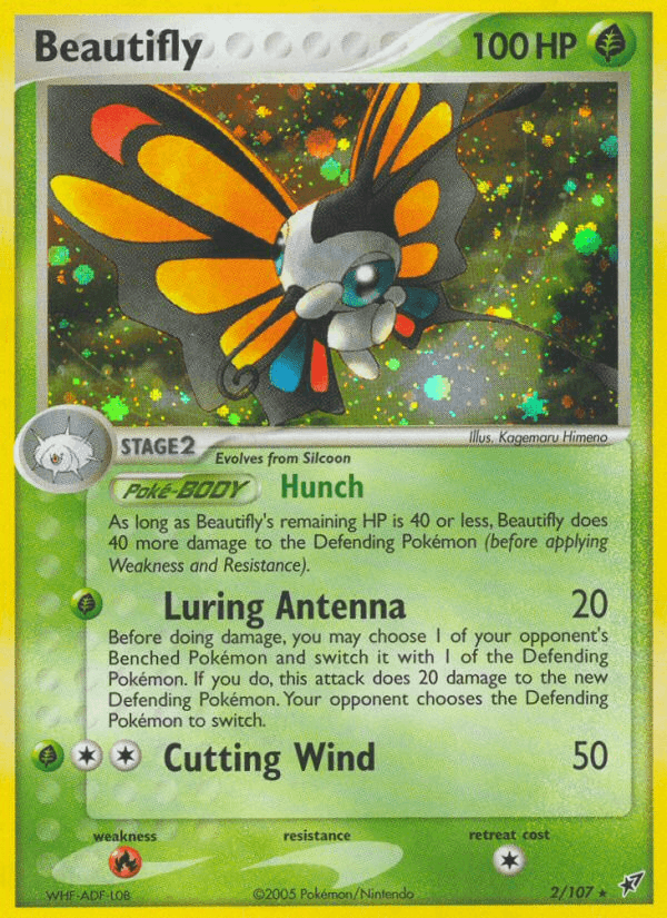 Carta Beautifly 2/107 do set Deoxys — Pokémon TCG | Bynx