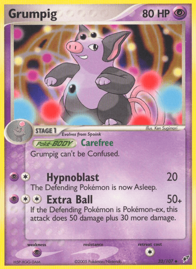Carta Grumpig 32/107 do set Deoxys — Pokémon TCG | Bynx