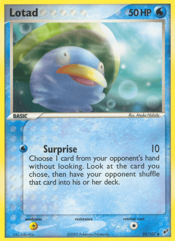 Carta Lotad 35/107 do set Deoxys — Pokémon TCG | Bynx