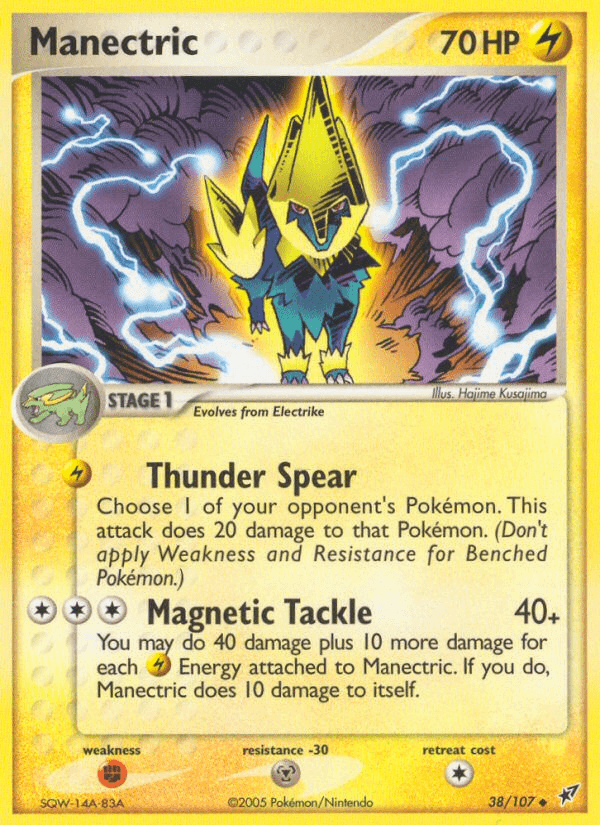 Carta Manectric 38/107 do set Deoxys — Pokémon TCG | Bynx