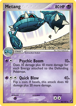 Metang 40/107 — EX Deoxys