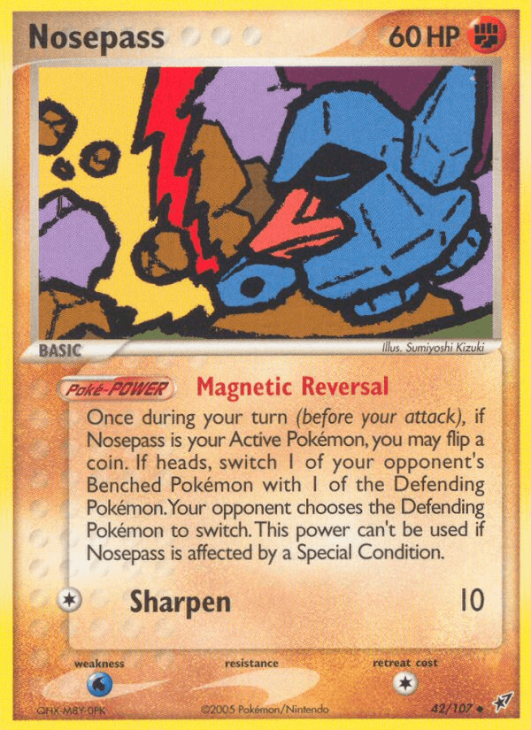 Carta Nosepass 42/107 do set Deoxys — Pokémon TCG | Bynx