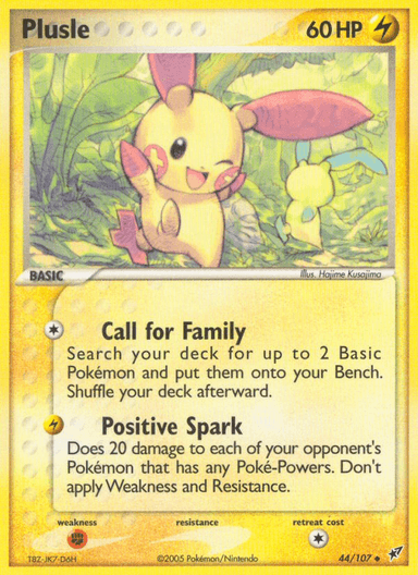 Carta Plusle 44/107 do set Deoxys — Pokémon TCG | Bynx