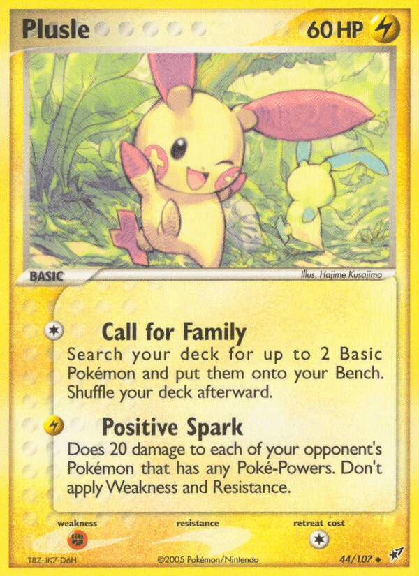 Carta Plusle 44/107 do set Deoxys — Pokémon TCG | Bynx