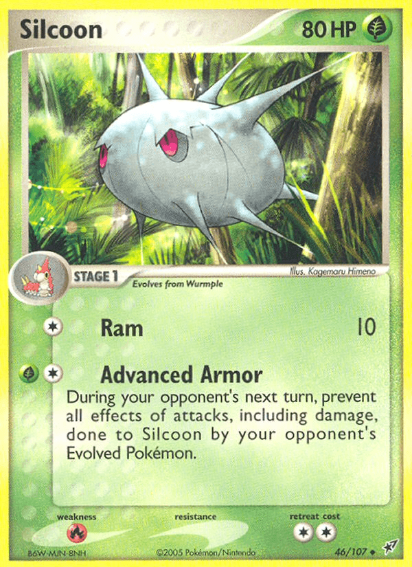 Carta Silcoon 46/107 do set Deoxys — Pokémon TCG | Bynx