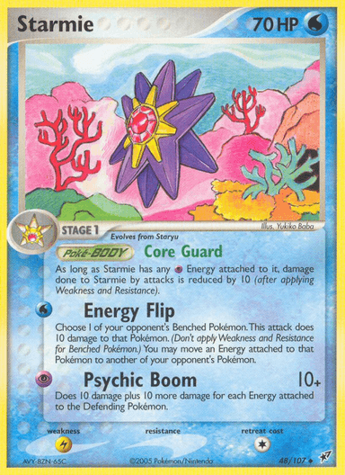 Carta Starmie 48/107 do set Deoxys — Pokémon TCG | Bynx