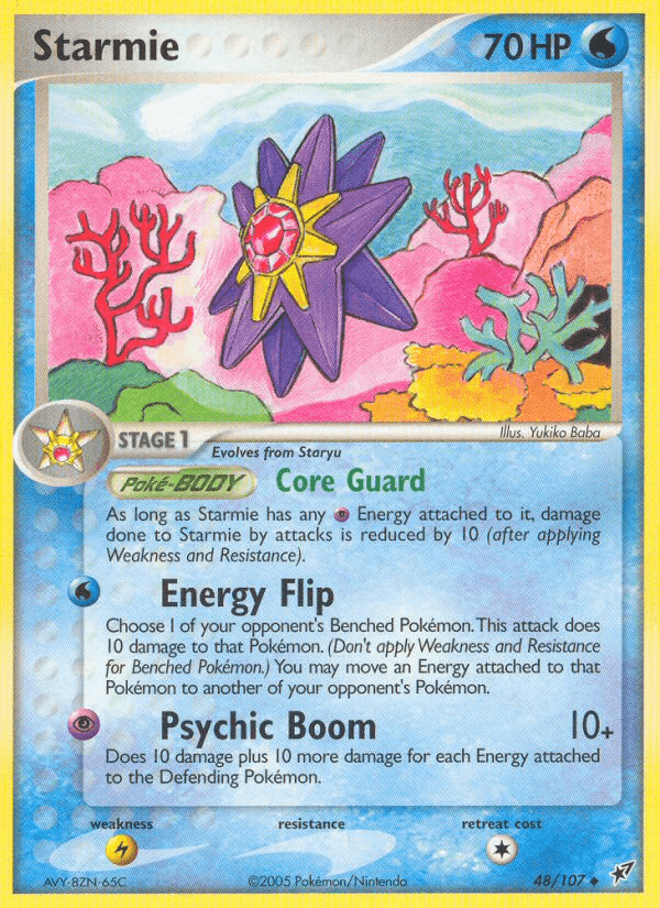 Carta Starmie 48/107 do set Deoxys — Pokémon TCG | Bynx