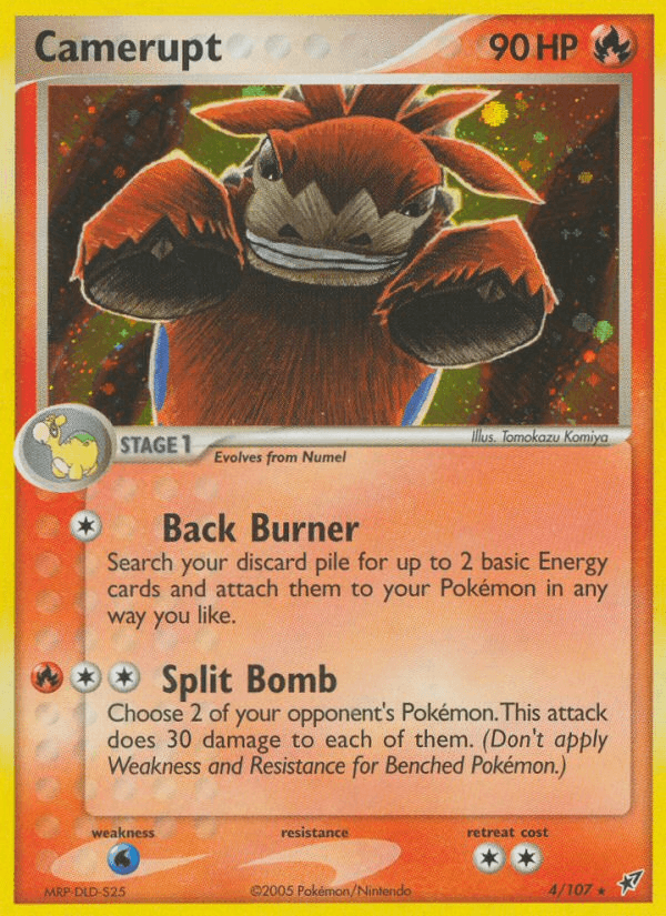Carta Camerupt 4/107 do set Deoxys — Pokémon TCG | Bynx