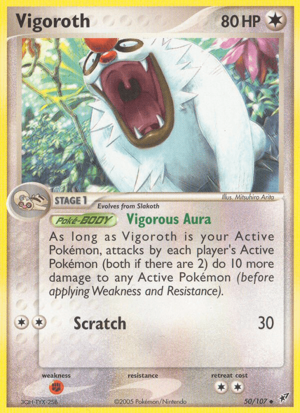 Carta Vigoroth 50/107 do set Deoxys — Pokémon TCG | Bynx