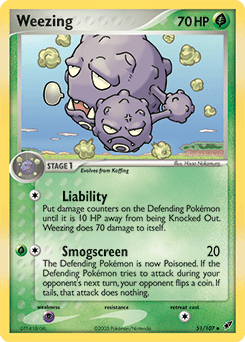 Weezing 51/107 — EX Deoxys