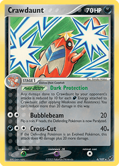 Crawdaunt 6/107 — EX Deoxys