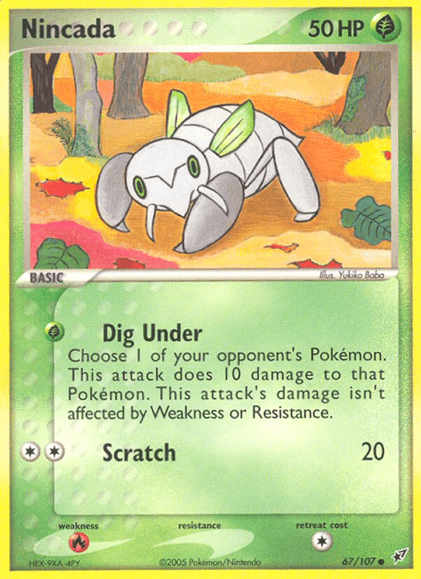 Carta Nincada 67/107 do set Deoxys — Pokémon TCG | Bynx