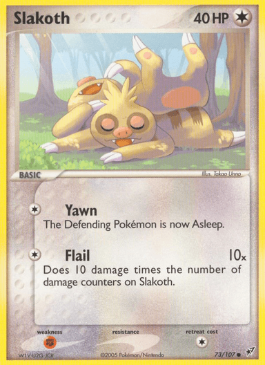 Carta Slakoth 73/107 do set Deoxys — Pokémon TCG | Bynx