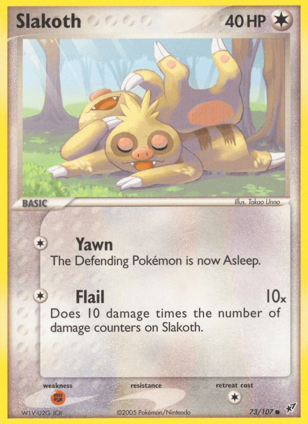 Carta Slakoth 73/107 do set Deoxys — Pokémon TCG | Bynx