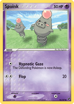 Spoink 76/107 — EX Deoxys